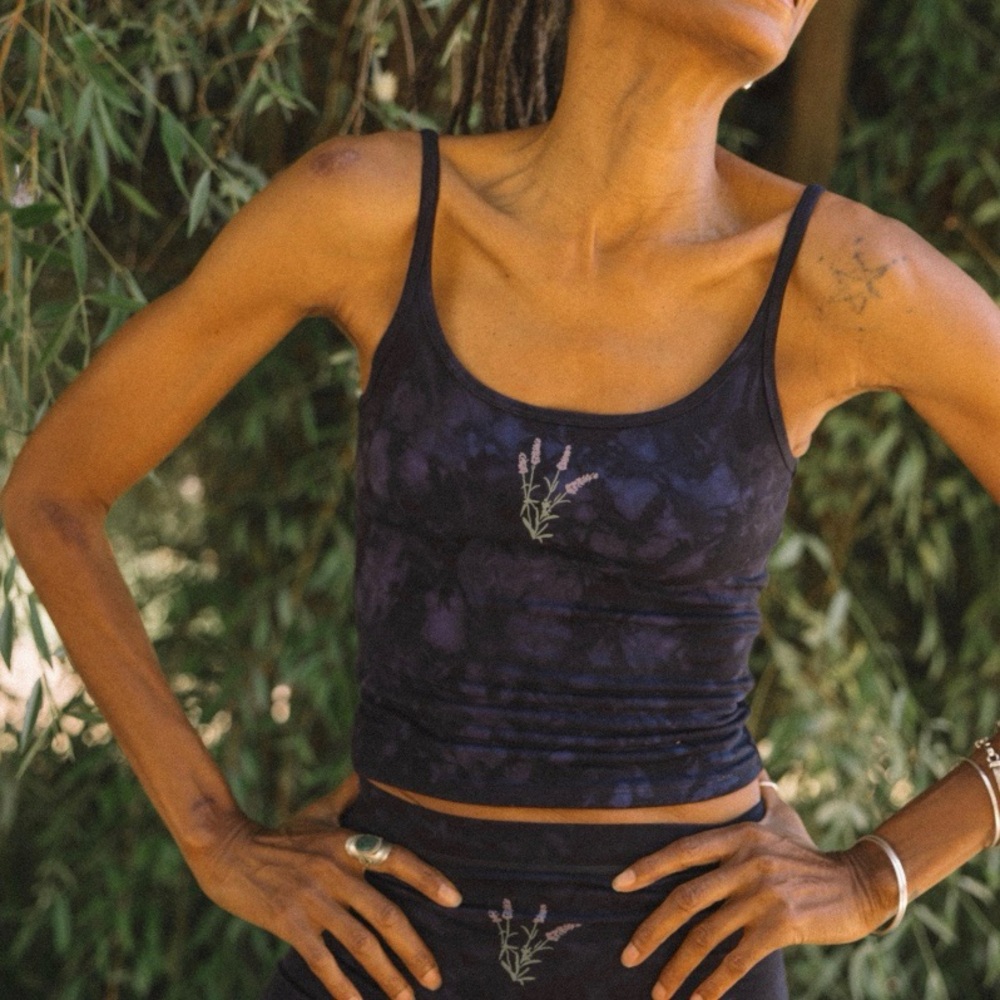 Purusha People lavender fields bra top camisole